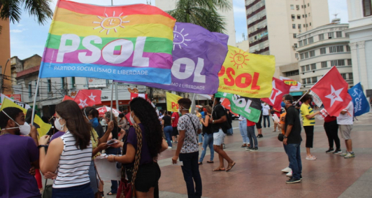 Protesto contra Bolsonaro (Foto: Rodrigo Silveira)