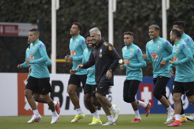 Treino do Brasil na segunda-feira