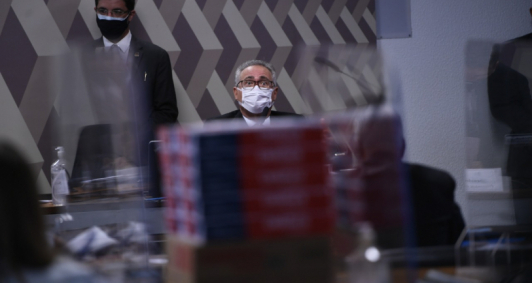 Sess&atilde;o da CPI da Covid