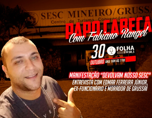 Edmar Ferreira J&uacute;nior &eacute; um dos organizadores da manifesta&ccedil;&atilde;o ser&aacute; em Grussa&iacute;