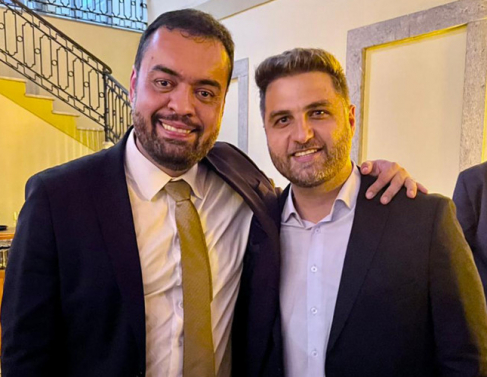 Wladimir e Cl�udio Castro no Pal�cio Guanabara