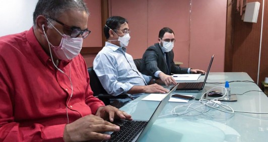 Reuni&atilde;o do Gabinete de Crise