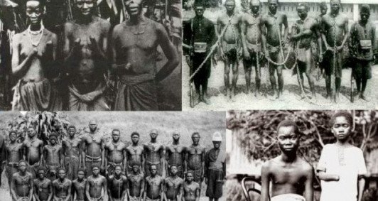 Imagens do que ficou conhecido como o "holocausto colonial belga", no Congo. Imagem retirada do site Aventuras na História /Reprodução.