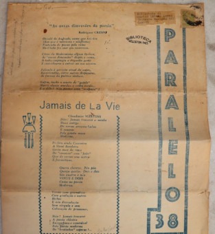 Capa da revista Paralelo 38 (1954)