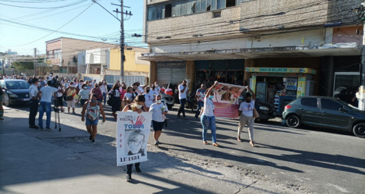 Manifesta��o pela morte da professora Luanda (Fotos: Genilson Pessanha)