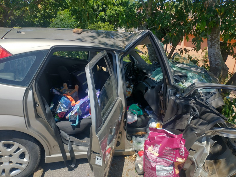 Local do acidente que vitimou me e filha