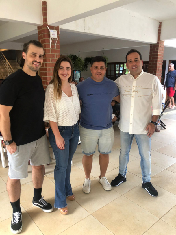 Marcos Alvite, Clarissa Garotinho, Cristiano Mello e o prefeito de Miguel Pereira-RJ, Andr&eacute; Portugu&ecirc;s