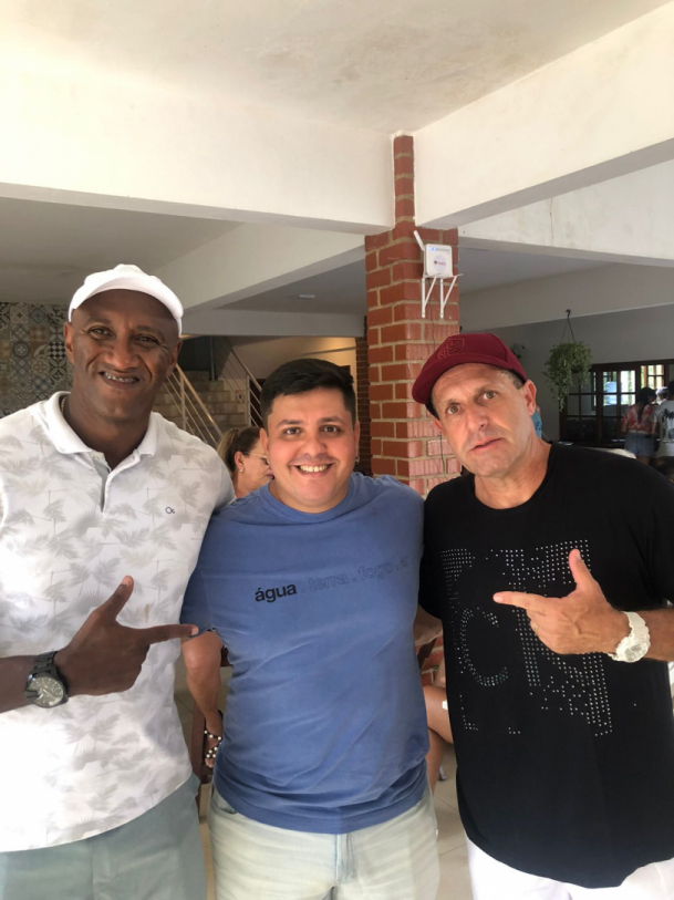 Leno Moraes, Cristiano e Serginho Cantarino