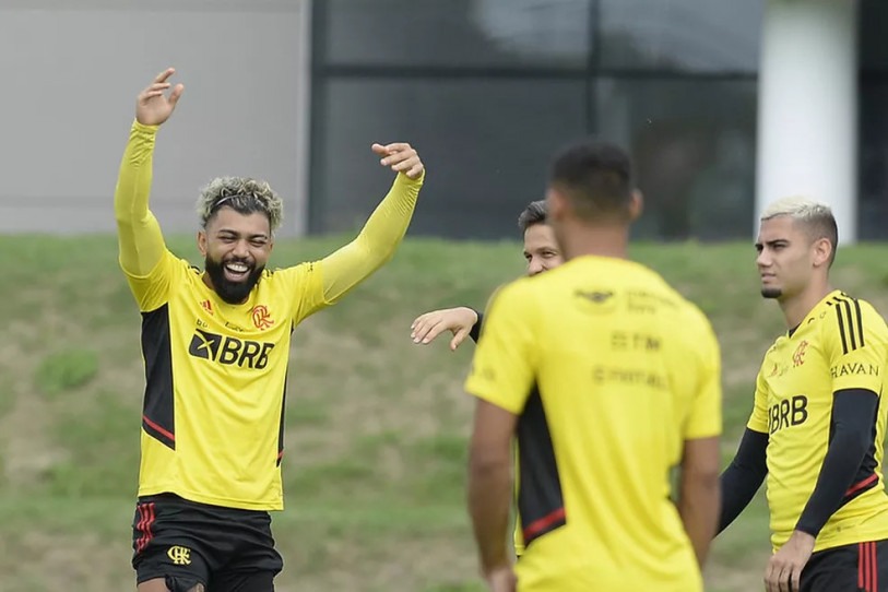 Gabigol é um dos titulares do Fla que voltam nesta quarta