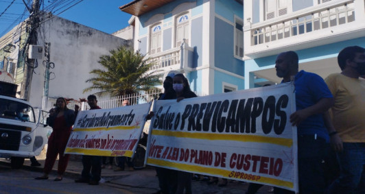 Manifestação do Siprosep (Fotos: Ícaro Abreu Barbosa)