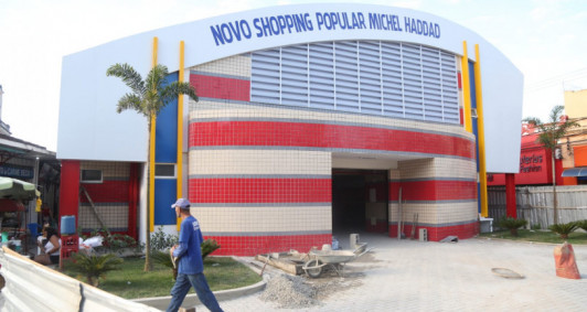 Obra do novo Shopping Popular (Fotos: Rodrigo Silveira)