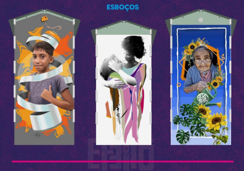 Prévia dos paineis no Pombal