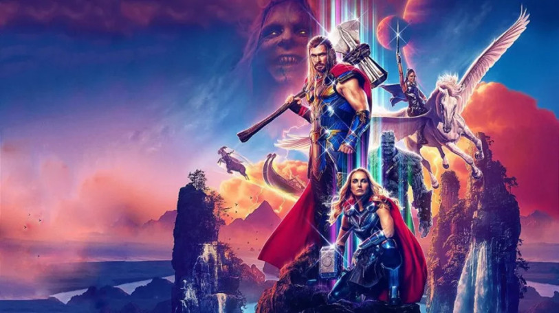 Banner do filme 'Thor: Amor e Trovão'