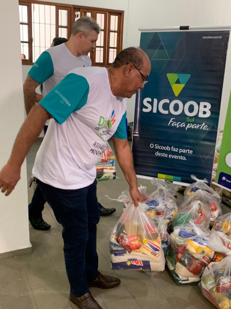 Carlos Henrique Bispo na a��o realizada hoje