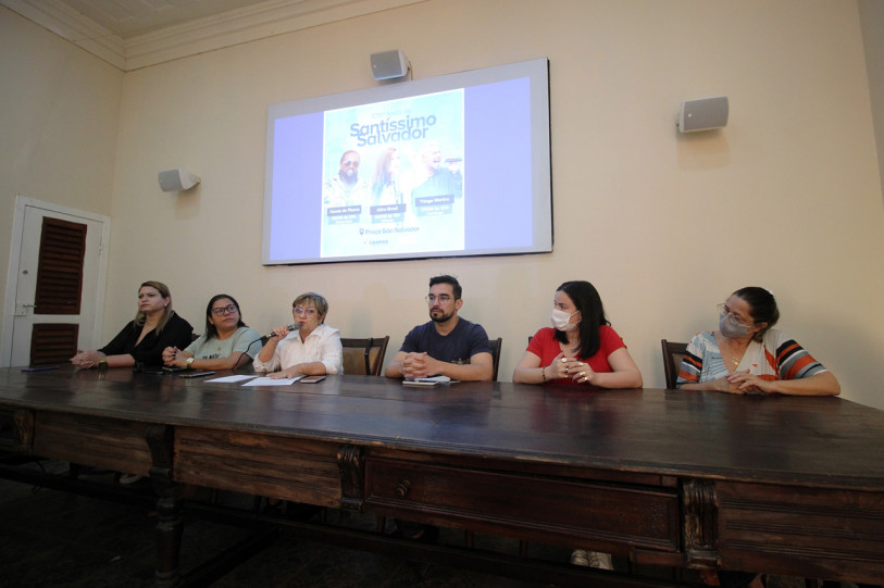 Cerim&ocirc;nia de an&uacute;ncio da programa&ccedil;&atilde;o da Festa do Sant&iacute;ssimo Salvador