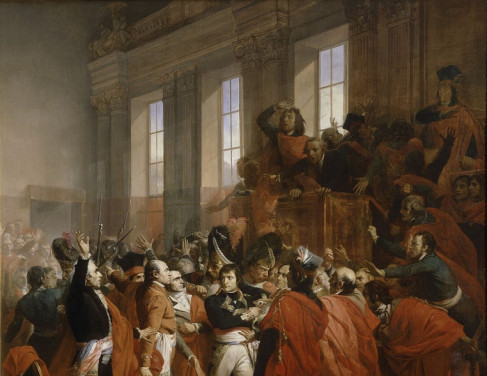 General Bonaparte no Conselho dos Quinhentos, por François Bouchot. Paris, França.