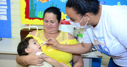 Vacinação contra a poliomielite em Quissamã