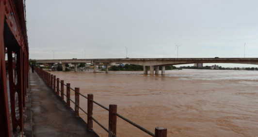 Cheia do rio Paraíba (Foto: Genilson Pessanha)