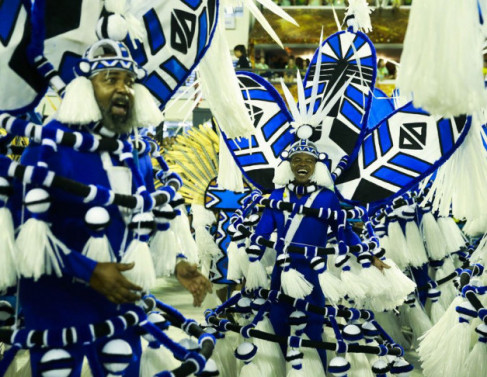 Desfile da Portela, quarto lugar no carnaval  2019, no Rio de Janeiro.