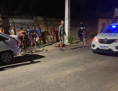 Primeiro homic�dio registrado em noite sangrenta