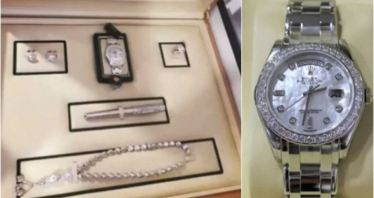 Jóias e rolex de Bolsonaro 