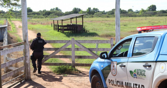 Patrulha Rural atuando em propriedade de Santo Amaro
