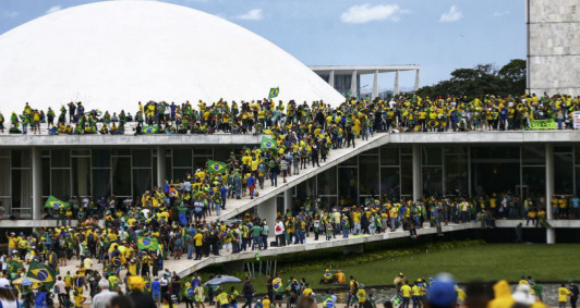 Brasília (DF), 08.01.2023 - Manifestantes golpistas invadem o Congresso Nacional, STF e Palácio do Planalto. Foto: Marcelo Camargo/Agência Brasil