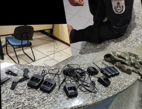 Material apreendido em SFI