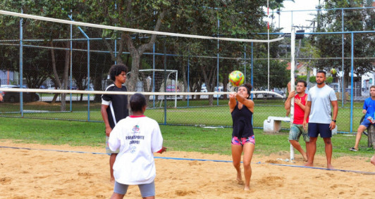 Atletas do vôlei de praia