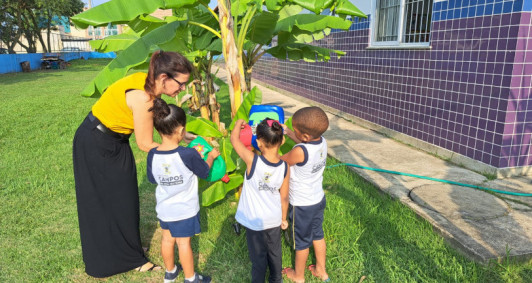 Hortas pedaggicas (Foto: Caroline Pinheiro)
