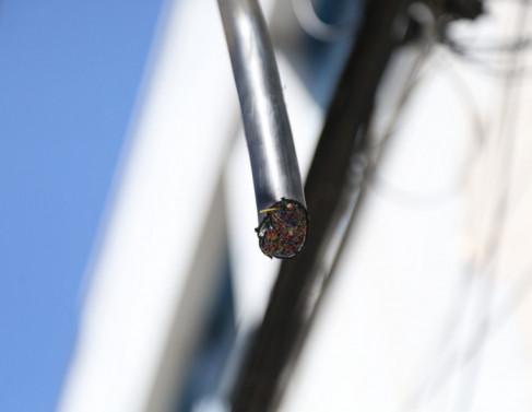 Furtos de cabos no Centro de Campos