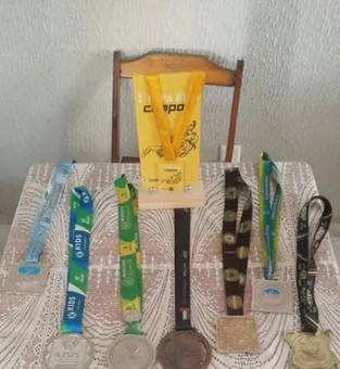 Medalhas conquistadas pelo atleta 