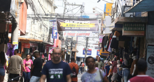 Rua Jo&atilde;o Pessoa na manh&atilde; deste s&aacute;bado (23)