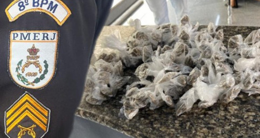 Drogas foram achadas próximo ao Cemitério do Caju