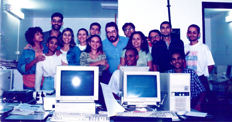 Reda&ccedil;&atilde;o da Folha no final da d&eacute;cada de 90