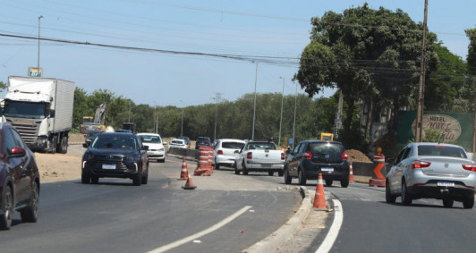 BR 101 com fluxo tranquilo neste início de tarde