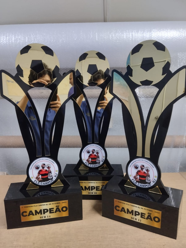 Troféus do torneio de captação