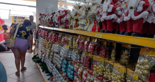 Loja de produtos natalinos