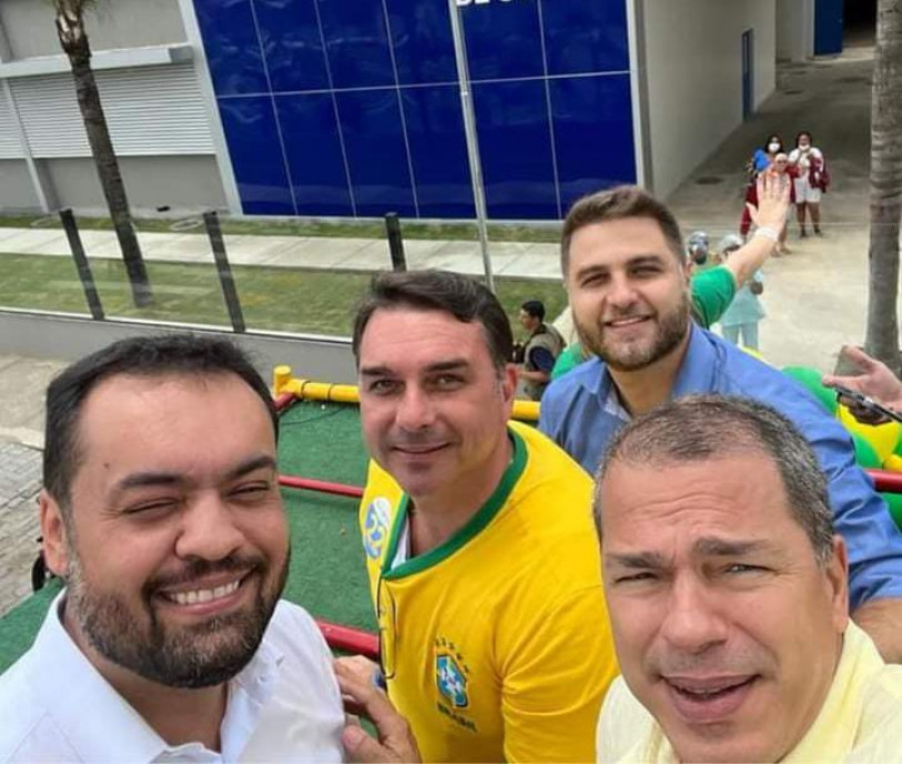 Wladimir em carreata de apoio a Bolsonaro em 2022