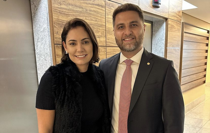 Wladimir e Michele Bolsonaro