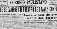 Capa do Jornal Correio Paulistano de 17 de agosto de 1937.