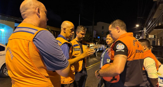 Chuva na regio (Fotos: Reproduo rede social)