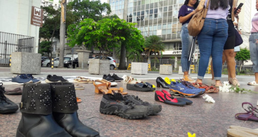 Ato pelo Dia Internacional da Mulher (Fotos: Rodrigo Silveira)