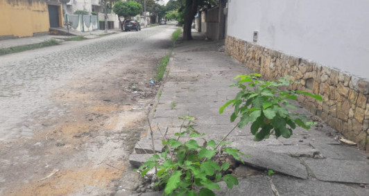 Calamento da rua Edmundo Chagas