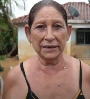 Moradora conta como ficou sua casa