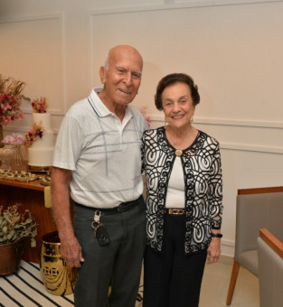 Sebastião com a esposa Maria Lúcia