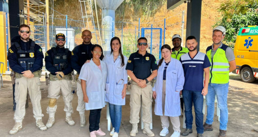 Equipes da PRF, Sest/Senat e Arteris Fluminense