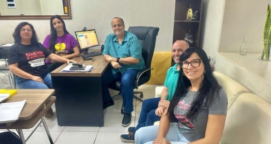 Reuni&atilde;o do Sepe com o Diretor Regional Administrativo no Norte Fluminense, Frederico Tavares Rangel