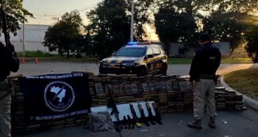 Material apreendido pela PRF