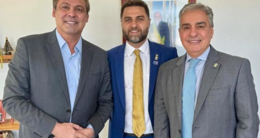 Wladimir com Lindbergh e Ceciliano (Foto: Divulgação)